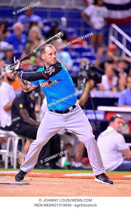 MLB All-Star Legends and Celebrity Softball at Marlins Park, Miami, Florida. Featuring: Leonard Anderson Where: Miami, Florida