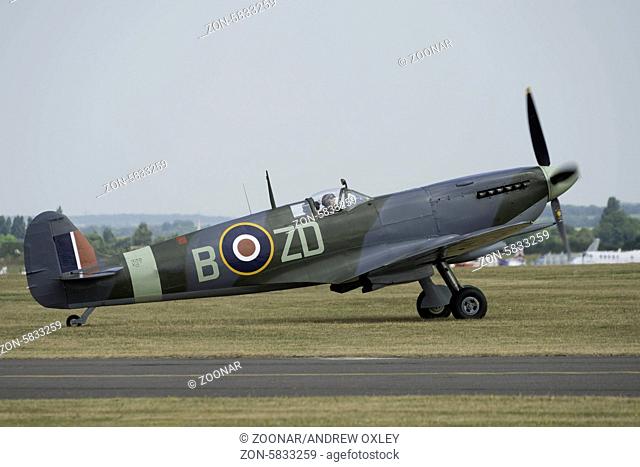 Vintage British Spitfire fighter
