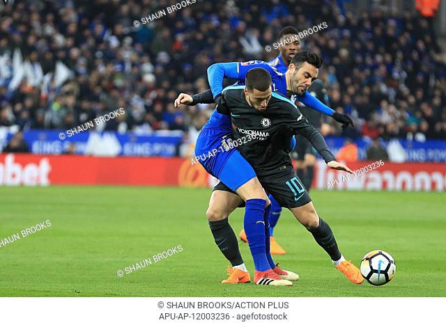 2018 FA Cup Football Quarter Final Leicester City v Chelsea Mar 18th. 18th March 2018, King Power Stadium, Leicester, England; FA Cup football, quarter final