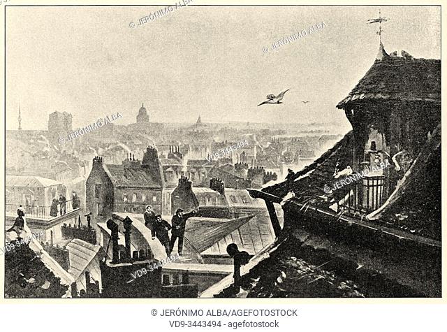 During the War of 1870, especially during the siege of Paris, pigeons were used by the French to communicate without the knowledge of the Prussian occupier