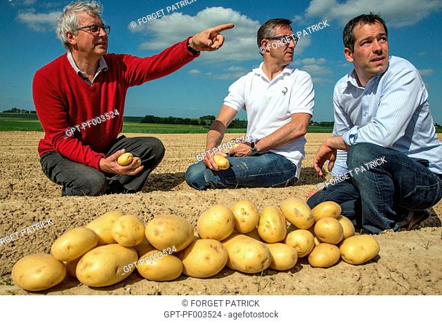 LAURENT CLEMENT, MICHELIN-STARRED CHEF AT THE COURS GABRIEL AND ERIC AND MATHIEU BONNET (FATHER AND SON), POTATO FARMERS