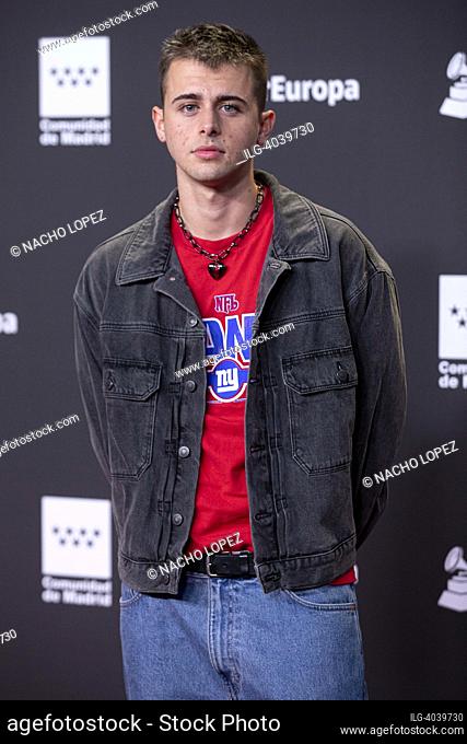 Dani Sabater attends to ' Latin GRAMMY Acoustic Sessions' photocall on October 26, 2022 in Madrid, Spain
