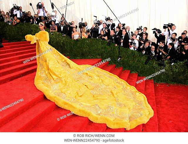 2015 Met Gala - Arrivals Featuring: Rihanna Where: New York City, New York, United States When: 04 May 2015 Credit: Rob Rich/WENN.com
