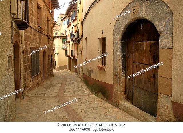 Street, Beceite, Matarraña, Teruel province, Aragon, Spain
