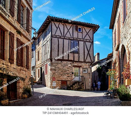 Europe, France, Occitanie, Tarn, Cordes sur Ciell village, Bastide labeled as Les Plus Beaux Villages de France, The Most Beautiful Villages of France