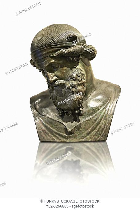 Roman bronze sculpture of Dioysus - Plato, Museum of Archaeology, Italy