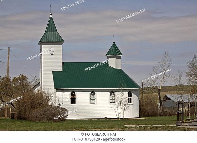 mountain, saskatchewan, church, country, wood