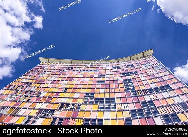 Germany, Berlin, view to office building from below