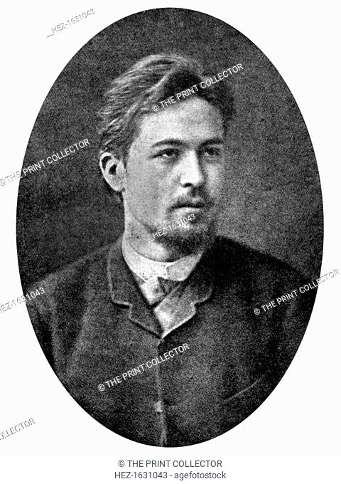 Anton Chekhov (1860-1904), Russian playwright and short story writer, early 20th century. Chekhov's playwriting career produced four classics