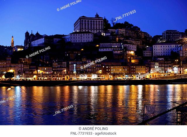 Night at River Douro, Porto, Portugal