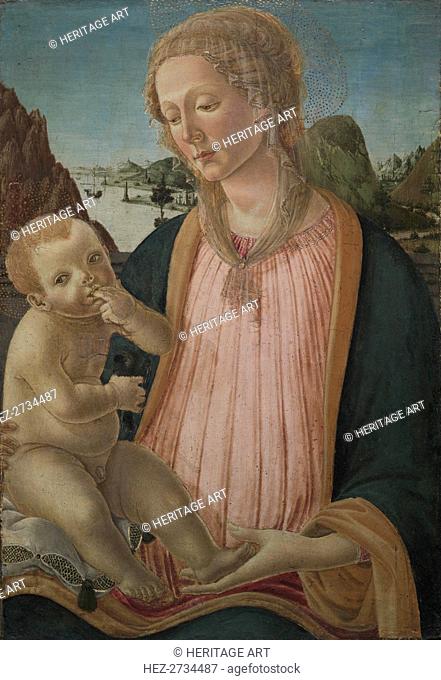 Madonna and Child, c. 1475-1480. Creator: Francesco Botticini (Italian, c. 1446-1497)