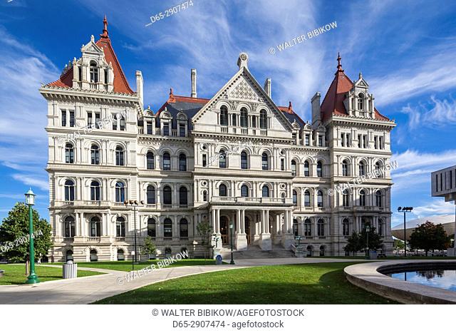 USA, New York, Hudson Valley, Albany, New York State Capitol Building, exterior