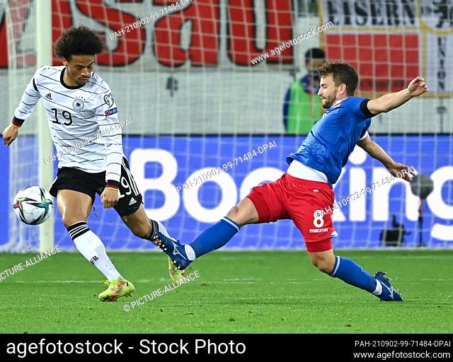 02 September 2021, Switzerland, St. Gallen: Football: World Cup Qualification Europe, Liechtenstein - Germany, Group Stage, Group J, Matchday 4 at Kybunpark