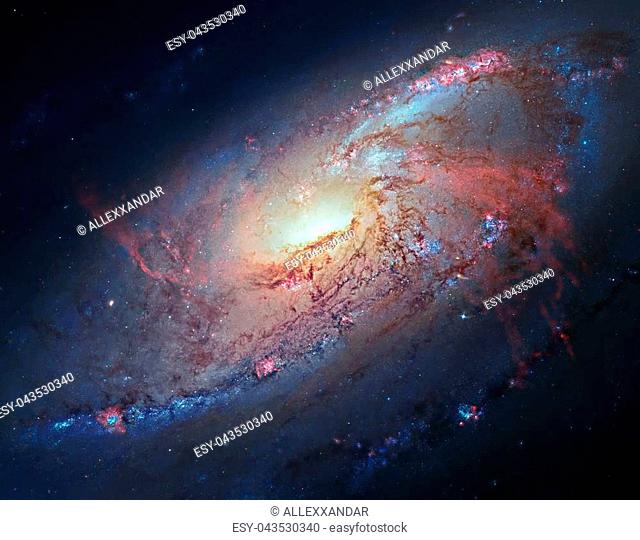 Space Galaxy Background. M 106 Elements of this image furnished by NASA