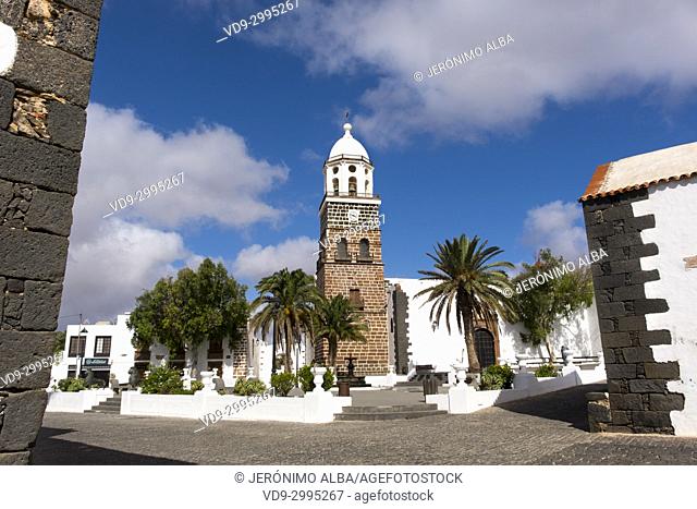 Church, Iglesia de Nuestra Senora de Guadalupe. Teguise, Lanzarote Island, Canary Islands. Spain Europe