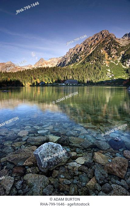 Popradske Pleso Lake in the High Tatra mountains, Slovakia, Europe