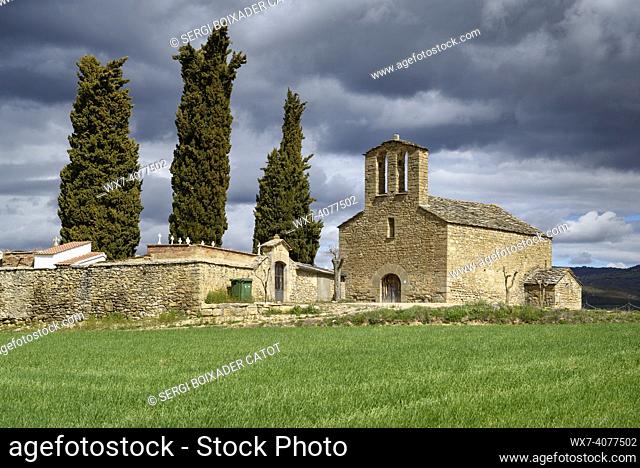 Church of Our Lady of Llano, near Laguarres (Isábena Valley, Huesca, Aragon, Spain, Pyrenees)