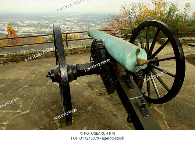 Chattanooga, TN, Tennessee, Point Park, Lookout Mountain, Chickamauga and Chattanooga National Military Park, cannon