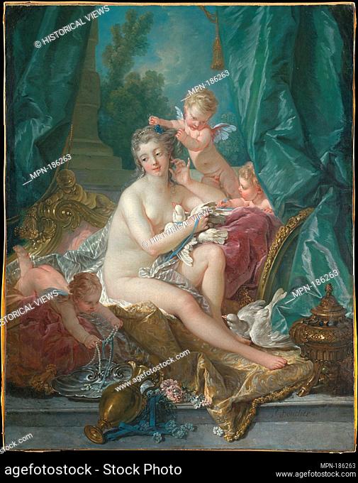 The Toilette of Venus. Artist: François Boucher (French, Paris 1703-1770 Paris); Date: 1751; Medium: Oil on canvas; Dimensions: 42 5/8 x 33 1/2 in