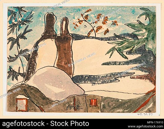 Snowy Rooftops and Trees. Artist: Arthur Dove (American, Canandaigua, New York 1880-1946 Huntington, New York); Date: ca