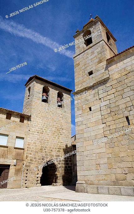 Sixteenth-century Gothic church, San Felices of Gallegos, Natural Park Arribes del Duero, Salamanca, Castilla y Leon, Spain, Euro