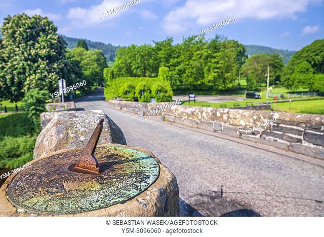 Pont Fawr a 17th century stone bridge over the River Conwy at Llanrwst, Conwy, Wales, United Kingdom, Europe