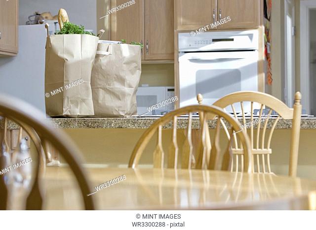 Kitchen with Groceries