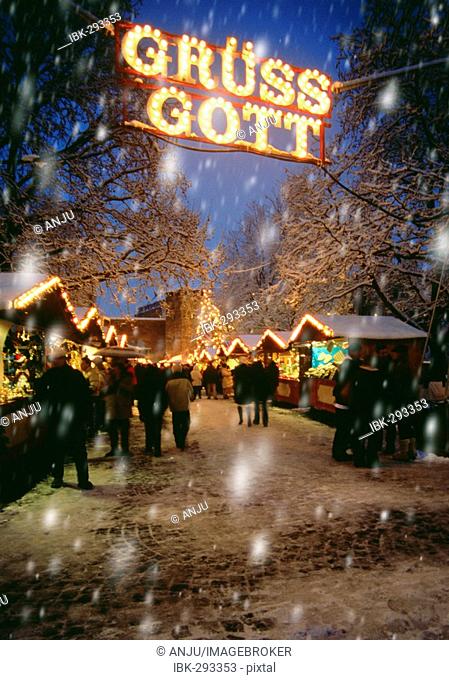 Munich Christmas market, Munich, Bavaria, Germany