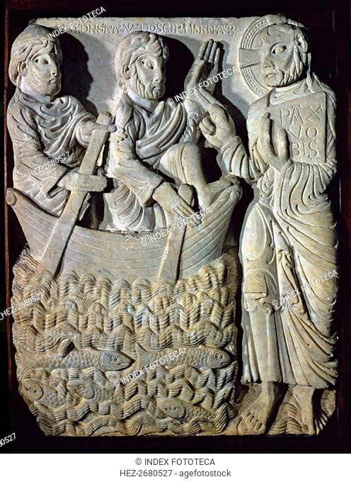 'The Vocation of St. Peter', sculptural relief, marble, c. 1160-1165, from the Monastery of San ?