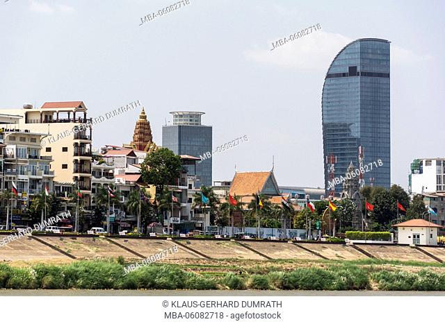 Cambodia, view to Phnom Penh