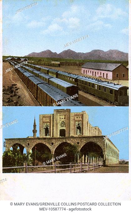 Ottoman-made historic Hijaz Railway Station in Medina, Saudi Arabia