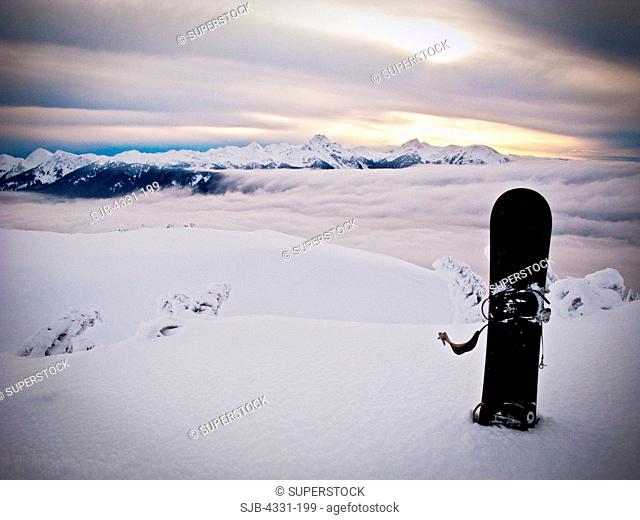 Snowboard On Eaglecrest Mountain