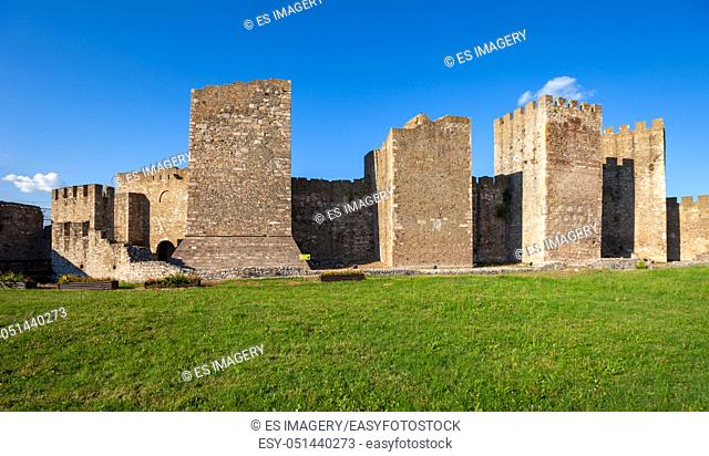 Citadel of the Despot Djuradj in Smederevo Fortress, one of the largest fortifications in Serbia
