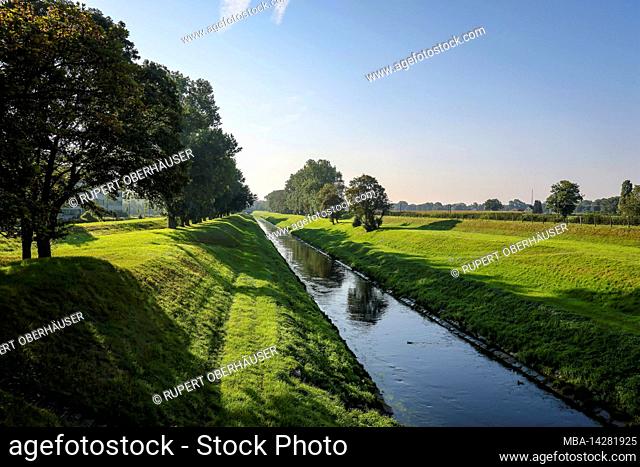 Dinslaken, North Rhine-Westphalia, Germany - The Emscher River has been completely free of wastewater since January 2022 following the construction of a...
