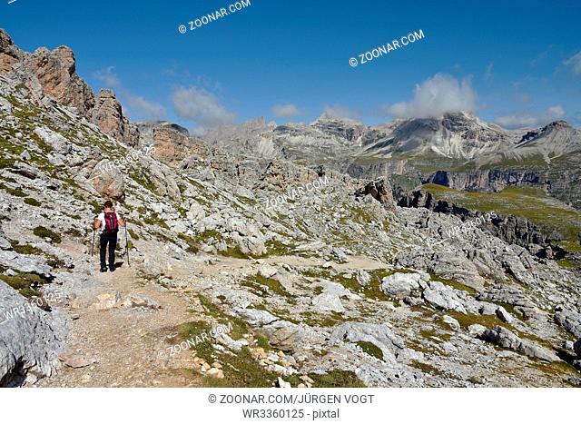 Puezgruppe; Blick auf Muntejela de Puez; Puezkofel; Dolomiten; Suedtirol; Italien; Dolomite alps; South Tyrol; Italy;