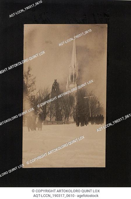 Burning of Methodist Church, Marysville, 29th January, 1911