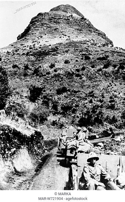 artiglieria italiana, amba alagi, guerra d'etiopia, 1935