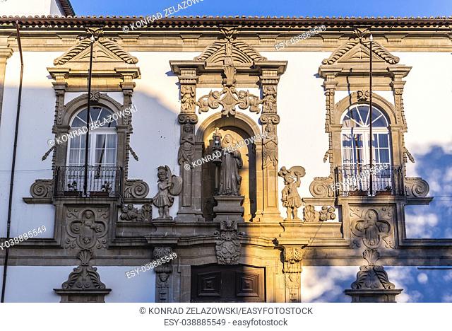 City Hall building, former Saint Clara monastery in historic centre of Guimaraes city in Minho Province of northern Portugal