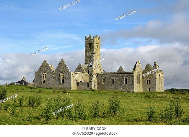 Ross Errilly Franciscan Friary, near Headford, County Galway, Connacht, Republic of Ireland, Europe