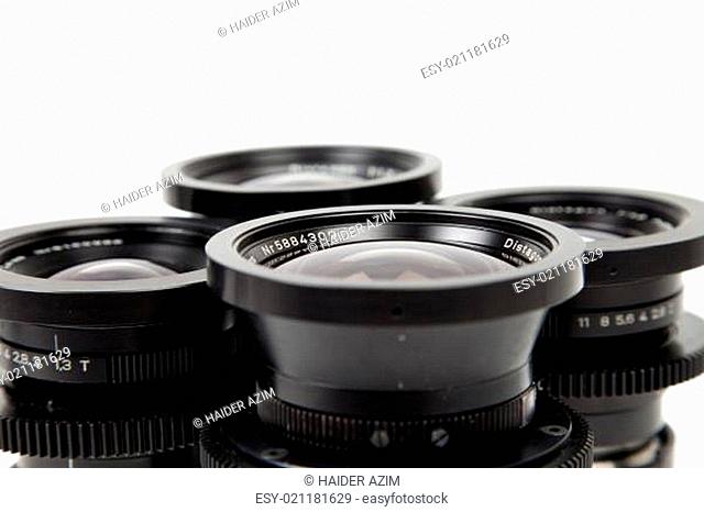 wide range of camera lenses
