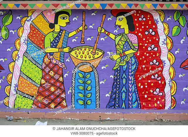Folk art is one of the important things in Bangladesh. A long ago these things are used by village people in religious or daily life purposes