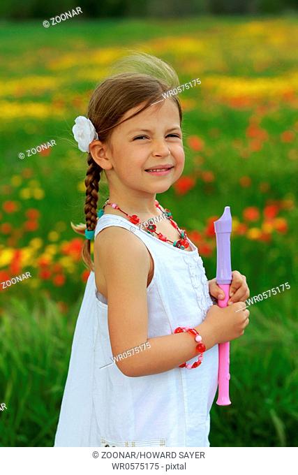 Girl with recorder
