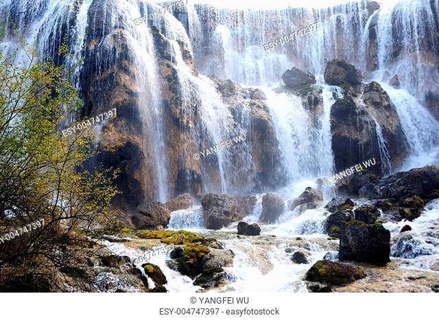 Waterfall landscape of China Jiuzhaigou