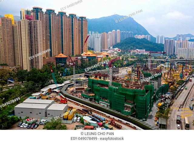 Diamond Hill, Hong Kong 11 April 2019: Hong Kong urban city
