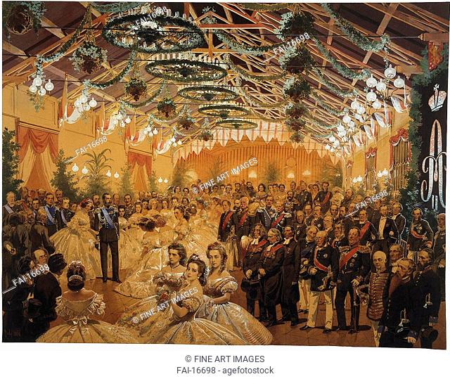 Ball in Honour of Alexander II Arranged in Helsingfors in September 1863 on the Premises of the Railway Station. Zichy, Mihály (1827-1906)