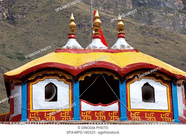 Badrinath temple Uttarakhand India Asia