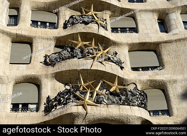 casa Mila, one of the famous building of Gaudi in Barcelona Spain, December 2, 2023. (CTK Photo/Ondrej Zaruba)