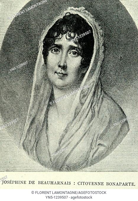 France. Paris. BEAUHARNAIS Josephine de 1763-1814, Empress of France, first wife of Napoleon Bonaparte and mother of Hortense de Beauharnais