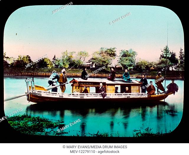 A Chinese houseboat, 1895