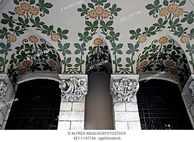 Detail from Baró de Quadras palace, architect: Josep Puig i Cadafalch, Barcelona, Spain